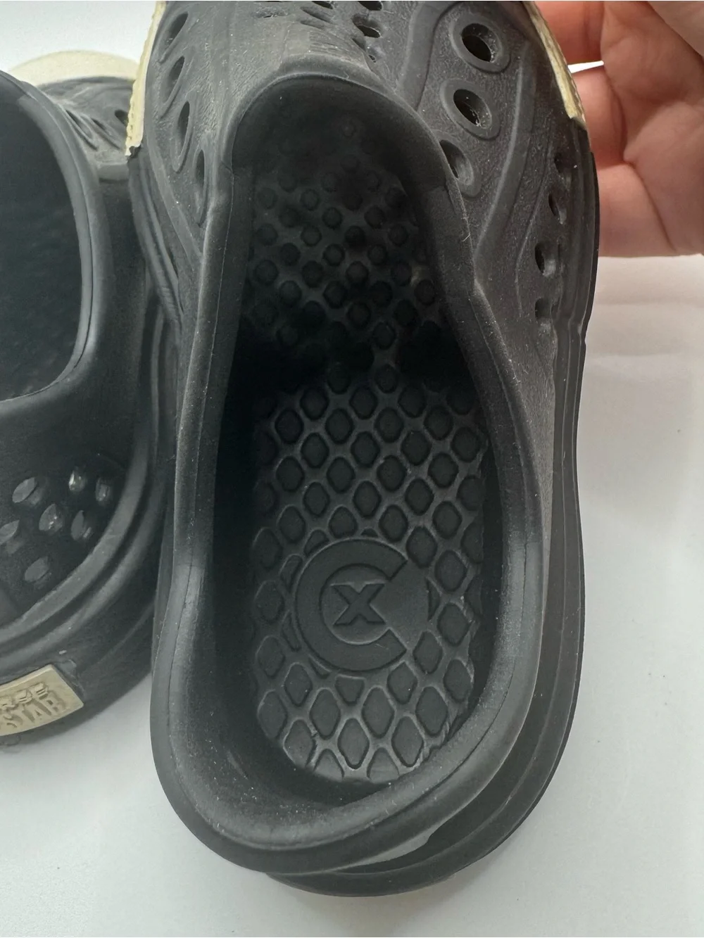 Converse Toddler 6 Black Rubber Slip On Shoes Neutral Playwear Kidcore Outdoor
